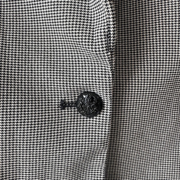 Lila Rose - Fine Houndstooth Blazer - Black & White - Size Large - Picture 6 of 9